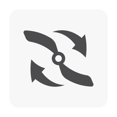 Beyaz dron ve ekipman simgesine.