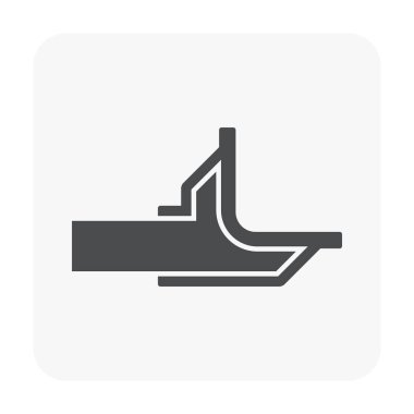 Beyaz zemin drenaj ve drenaj ekipman simgesini.