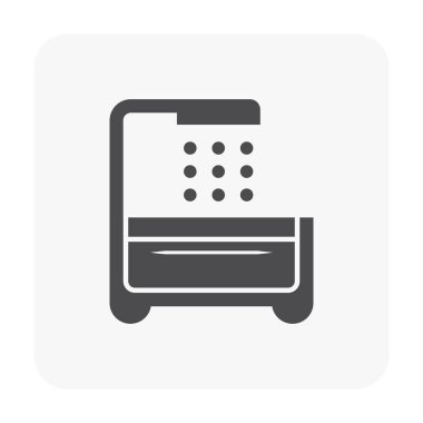 Su kullanımı ve yardımcı programı vektör simgesi tasarım.