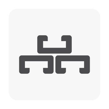 Beyaz metal ürün simgesi.