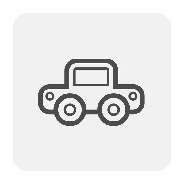 Diseño Del Icono Del Coche Negro Contorno — Vector de stock