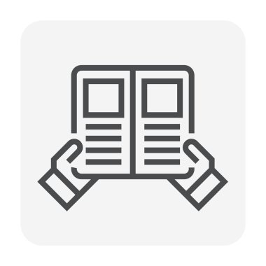 Tasarım, düzenlenebilir kontur yemek pişirmek için menü simgesi.