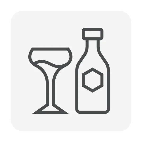 Icono Bebida Para Diseño Cocina Carrera Editable — Vector de stock