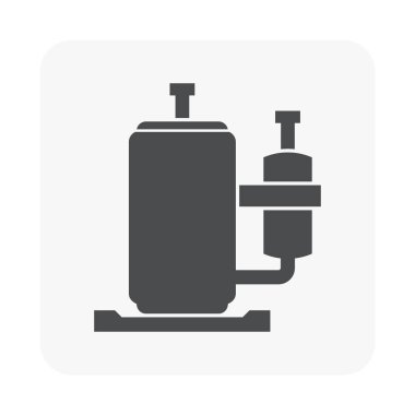 Hava kompresör Klima simgesi bir parçası