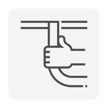 Hava kanalları temizleme aracı simgesi, 64x64 Mükemmel piksel ve düzenlenebilir vuruş.