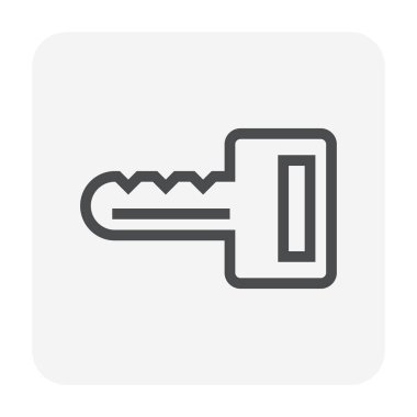 Araba anahtar simgesi, 48 x 48 piksel ve düzenlenebilir kontur mükemmel.