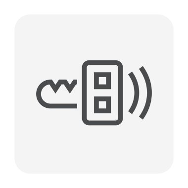 Araba anahtar simgesi, 48 x 48 piksel ve düzenlenebilir kontur mükemmel.