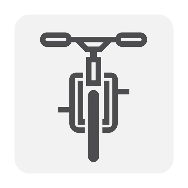 Ποδήλατο Μέρος Και Εξοπλισμό Σχεδιασμού Εικονίδιο Μαύρο Και Περίγραμμα — Διανυσματικό Αρχείο