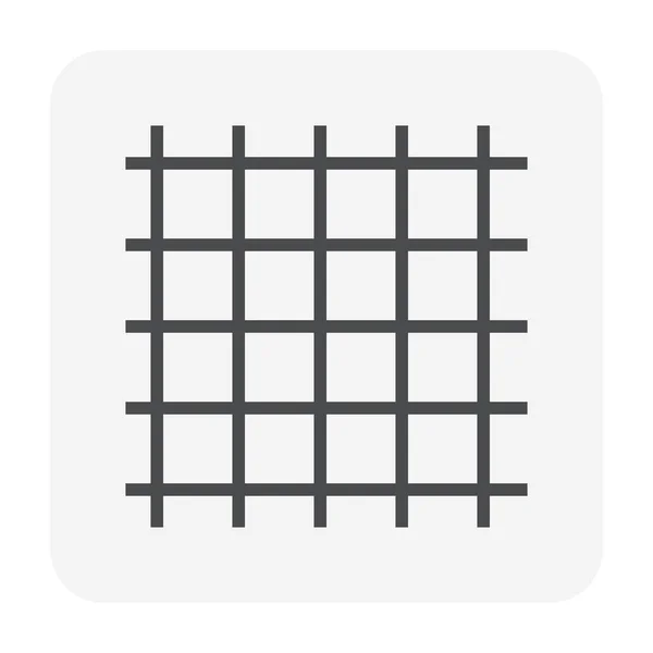 Wire Mesh Ikon Perfekt Pixel Och Redigerbara Stroke — Stock vektor