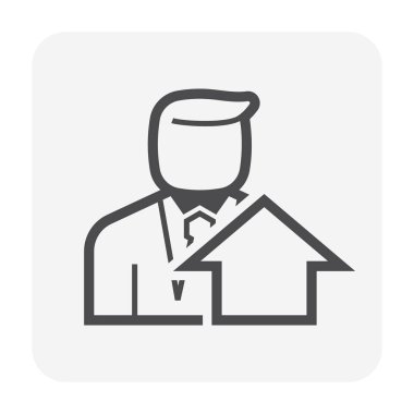 Emlak iş simgesi tasarım.