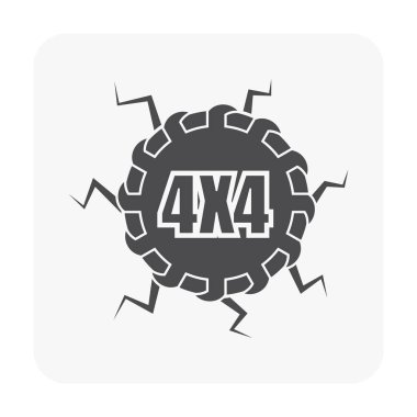 Vektör simgesi tasarım off-road araç.