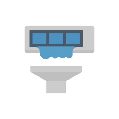 Klima ve temizlik iş simgesi.