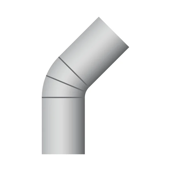 ダクト管と白い背景で隔離のエアコン システムの一部 — ストックベクタ
