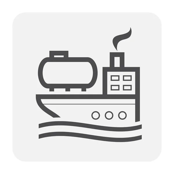 Δεξαμενόπλοιο Εικονίδιο Για Ναυτιλιακές Μεταφορές Σχεδιασμού — Διανυσματικό Αρχείο