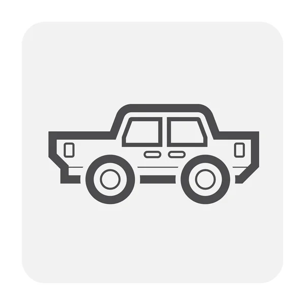 Auto Pictogram Ontwerp Zwarte Overzicht — Stockvector