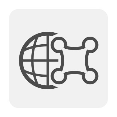 Beyaz dron ve ekipman simgesine.