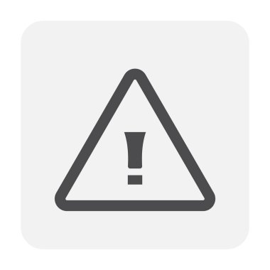 Uyarı simgesi siyah 