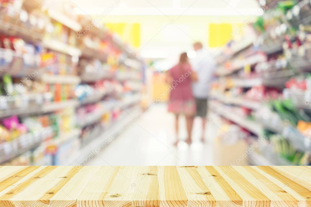 shopping blurred background