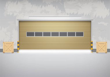 Panjur kapı vektör