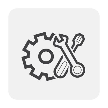 ayarı simgesi siyah