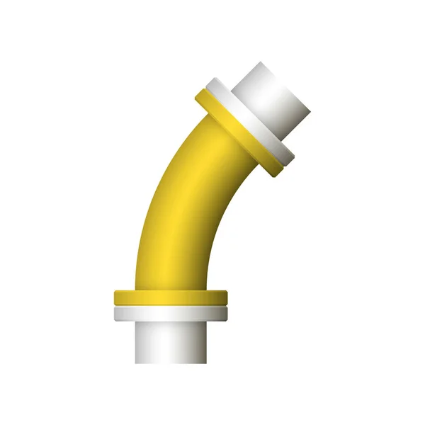 Ícone do conector da tubulação — Vetor de Stock