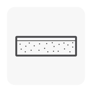 Beton levha döküm ve takım simgesi seti.