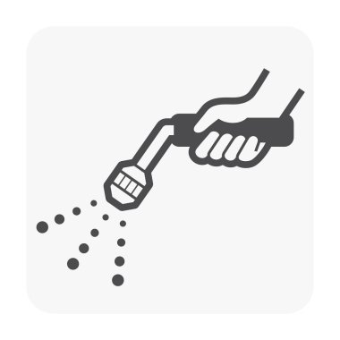 Beton levha döküm ve takım simgesi seti.