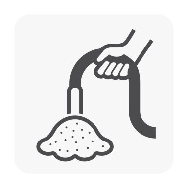 Beton levha döküm ve takım simgesi seti.