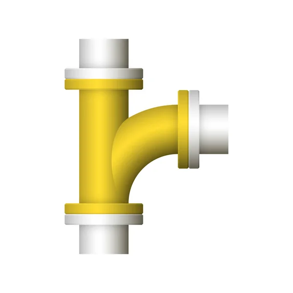 Icona del connettore tubo — Vettoriale Stock
