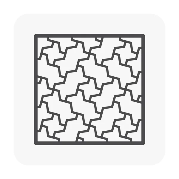 Bakstenen vloer pictogram — Stockvector
