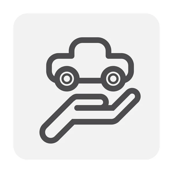 Icono de seguridad del coche — Vector de stock