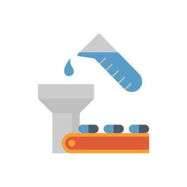 İlaç üretim simgesi