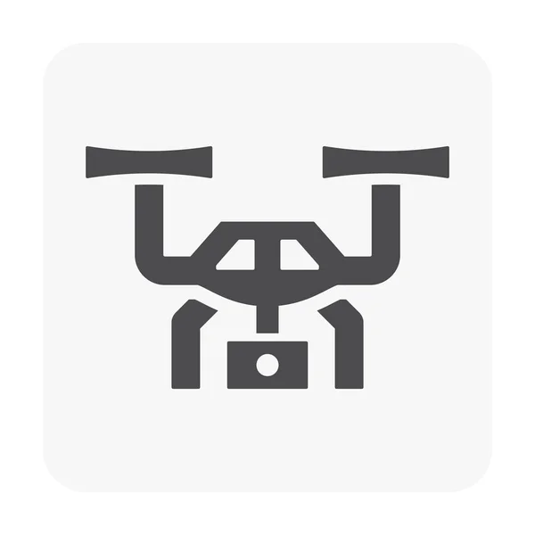 Drone icon black — Stock Vector