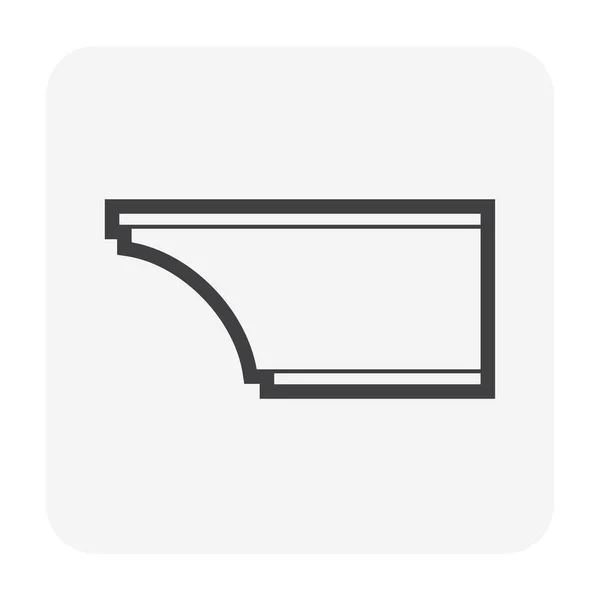 Crown cornice icon — Stock Illustration Crown cornice icon Royalty Free Stock Vectors