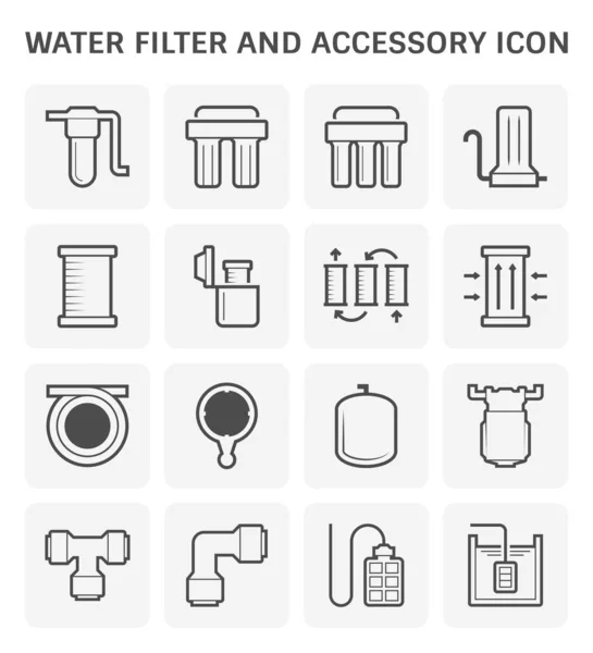 Icono de filtro de agua — Vector de stock