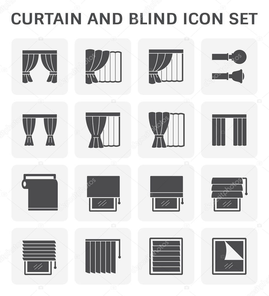curtain blind icon