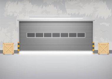 Panjur kapı vektör