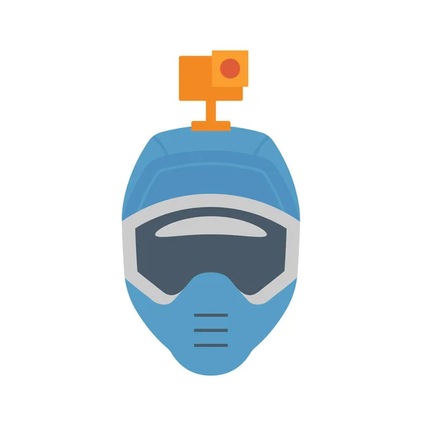 Casco icono de la cámara — Vector de stock