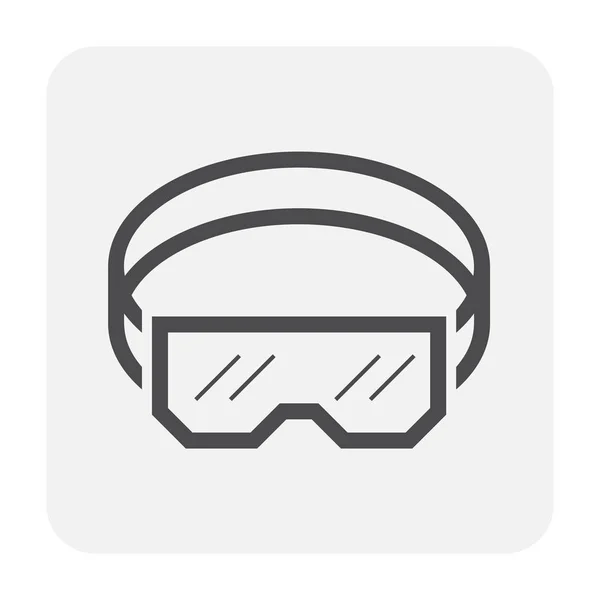 Icono de gafas de seguridad — Vector de stock