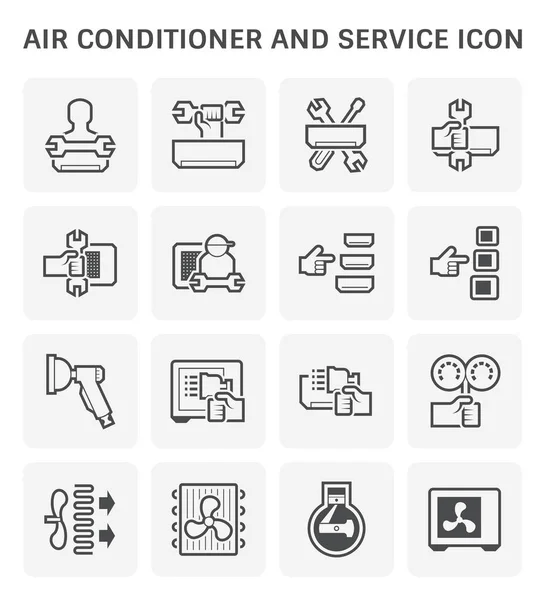 Servicio de aire acondicionado — Vector de stock
