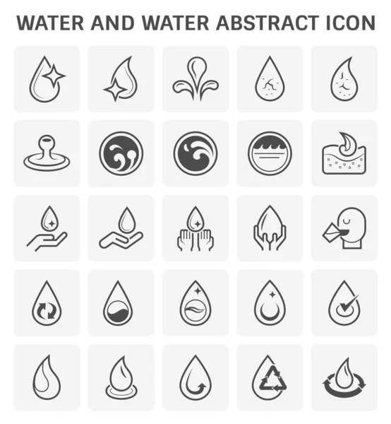 Icono abstracto agua — Vector de stock