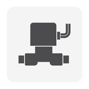 Solenoid simgesi siyah 