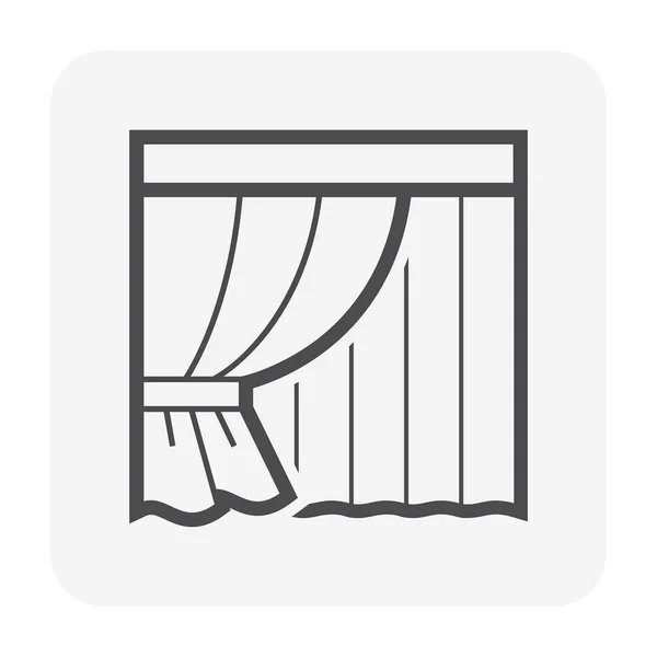 Curtain blind icon — Stock Vector