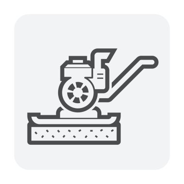 Klima ve Hava kompresör vektör simgesi ayarla.