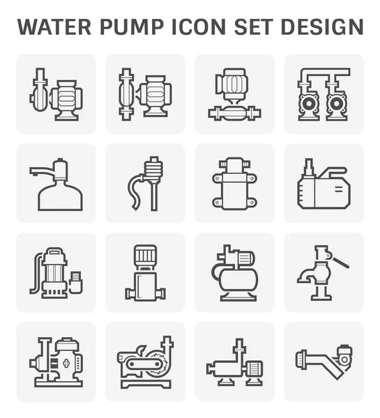 Icono de bomba de agua — Vector de stock