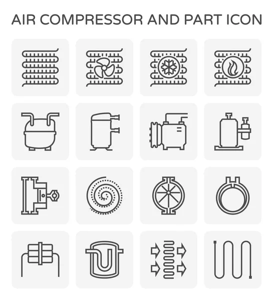 Icono del compresor de aire — Vector de stock