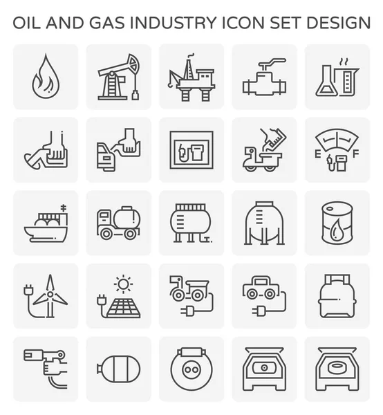 石油天然气图标 — 图库矢量图片