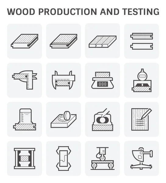 Icono de aserradero de madera — Vector de stock