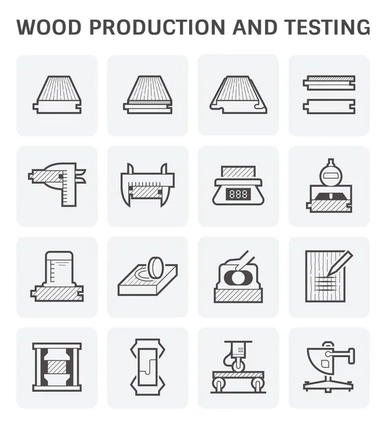 Icono de aserradero de madera — Vector de stock