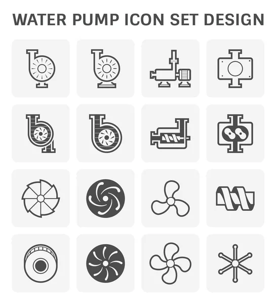 Ikonen för vattenpump — Stock vektor